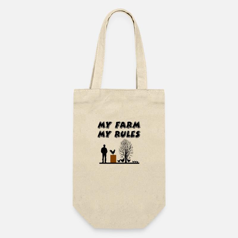 Bauernhof - Geschenkbeutel für Flaschen - Natur