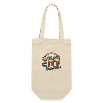 Dusseldorf Germany City Font 80s Style - Gift Bag for Bottles - nature - Front