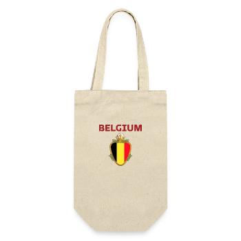 Belgium Football 2022 supporter of Belgium football - Gift Bag for Bottles - nature - Front