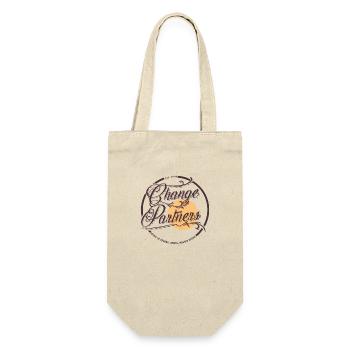 Change Partners - Geschenkbeutel für Flaschen - Natur - Vorne