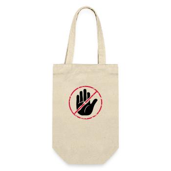 Stop character hand crossed out - Gift Bag for Bottles - nature - Front