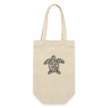 Vintage abstract turtle - Gift Bag for Bottles - nature - Front