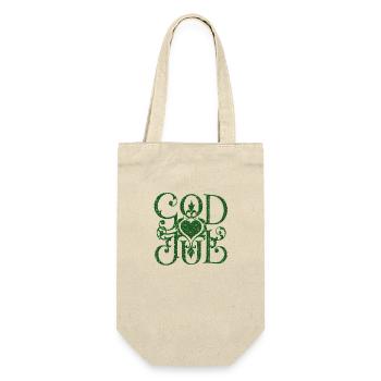 Frohe Weihnachten Weihnachten Weihnachten Urlaub Winter Santa Nordic - Geschenkbeutel für Flaschen - Natur - Vorne