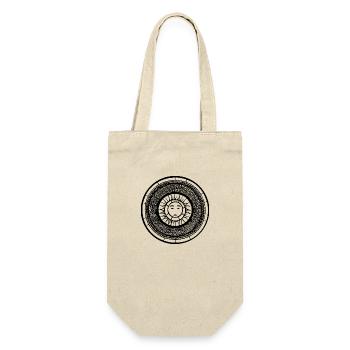 Sun Moon Mosaic Astrology mystical symbol 11 - Gift Bag for Bottles - nature - Front