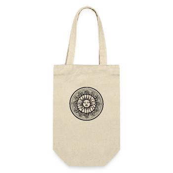 Sun Moon Mosaic Astrology mystical symbol 6 - Gift Bag for Bottles - nature - Front
