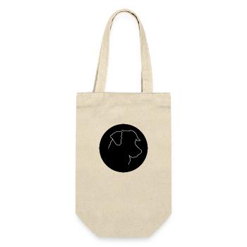 Jack Russell black circle - Gift Bag for Bottles - nature - Front