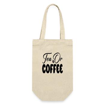 Tea or Coffee - Gift Bag for Bottles - nature - Front