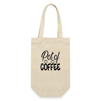 Pot of Coffee - Gift Bag for Bottles - nature - Front