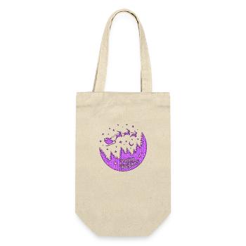 Frohe Weihnachten Weihnachten Weihnachten Urlaub Winter Santa Nordic - Geschenkbeutel für Flaschen - Natur - Vorne
