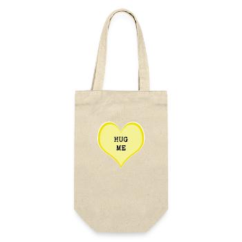 Hug me - Gift Bag for Bottles - nature - Front