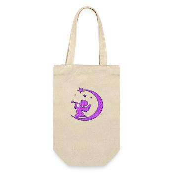 Merry Christmas Christmas xmas holiday winter santa nordic - Gift Bag for Bottles - nature - Front