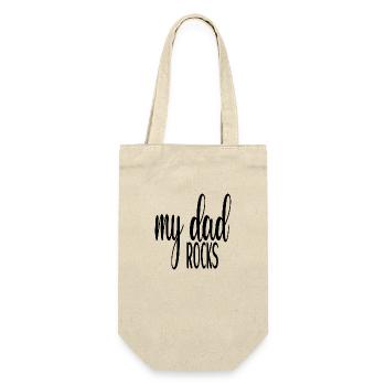 My Dad Rocks - Gift Bag for Bottles - nature - Front