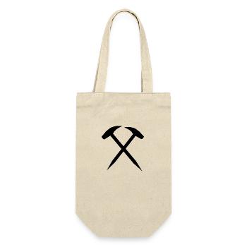 Mallets and irons, mining symbol - Gift Bag for Bottles - nature - Front