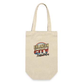 Erlangen Germany City Font 80s Style - Gift Bag for Bottles - nature - Front