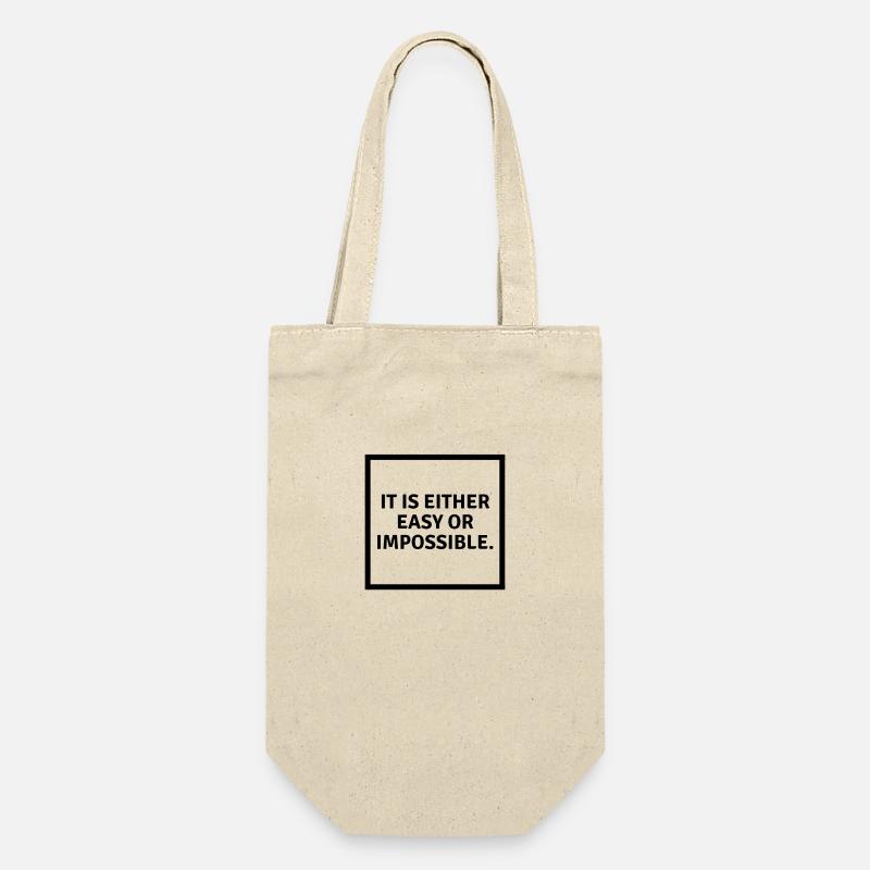 C’est facile ou impossible - Sac à bouteille - nature