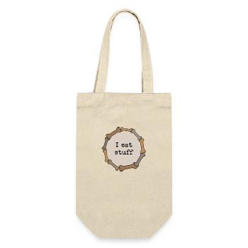 I eat stuff - Gift Bag for Bottles - nature - Front