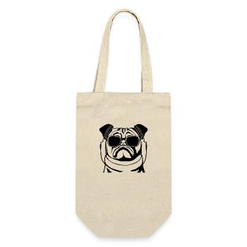 Pug puppy - Gift Bag for Bottles - nature - Front