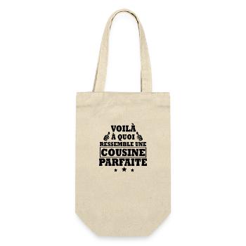 cousine parfaite / cadeau humour cousine - Sac à bouteille - nature - Devant
