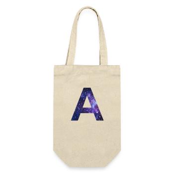 Galaxy A Letter Space Milky Way Cadeau - Sac à bouteille - nature - Devant