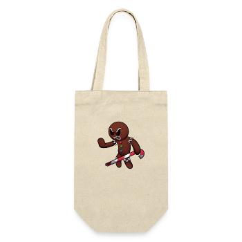 Evil Gingerbread Man Ready For Battle - Gift Bag for Bottles - nature - Front