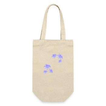 Motif plantes à fleurs violettes - Sac à bouteille - nature - Devant