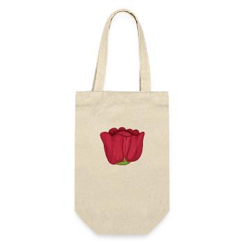 blüte rote rose symbol - Geschenkbeutel für Flaschen - Natur - Vorne