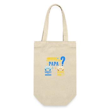 Futur Papa 2023 Annonce Grossesse Futur Père Gamer - Sac à bouteille - nature - Devant