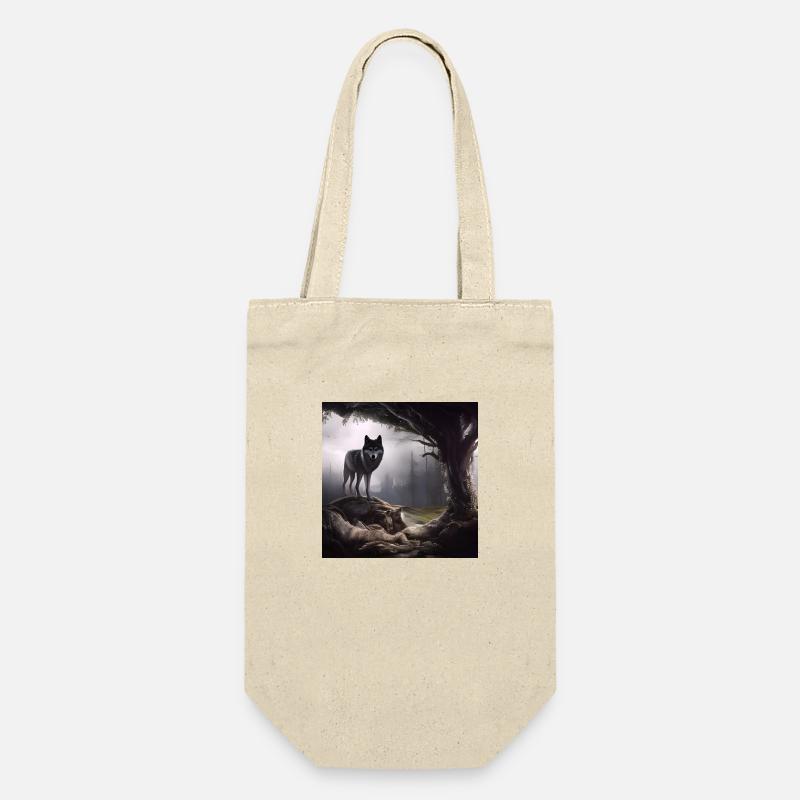 Loup dans la forêt - Sac à bouteille - nature