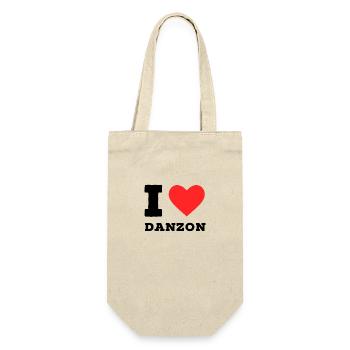 Ich liebe Danzon - Geschenkbeutel für Flaschen - Natur - Vorne