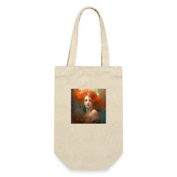 Portrait d’une femme rousse - Sac à bouteille - nature - Devant