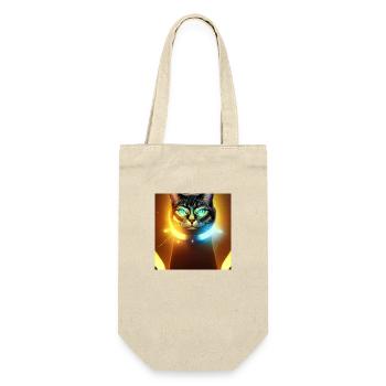 The Universe Cat - Geschenkbeutel für Flaschen - Natur - Vorne