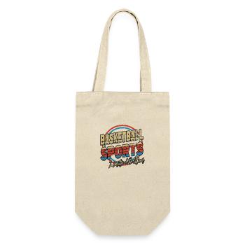 Basketball Sports Font 80s Style Player - Gift Bag for Bottles - nature - Front