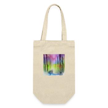 Colorful watercolor simple nature - Gift Bag for Bottles - nature - Front