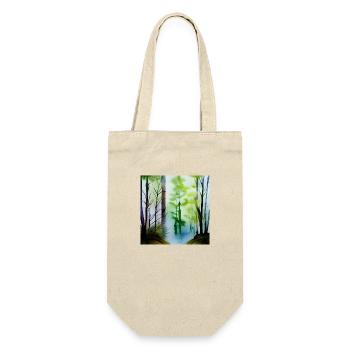 Forest image art - Gift Bag for Bottles - nature - Front