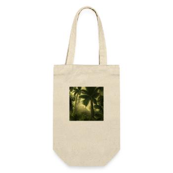 Ein Wald mit Palmen - Geschenkbeutel für Flaschen - Natur - Vorne