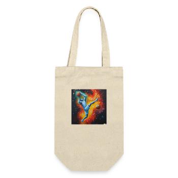 Expressive painting of a basketball player dunking - Gift Bag for Bottles - nature - Front
