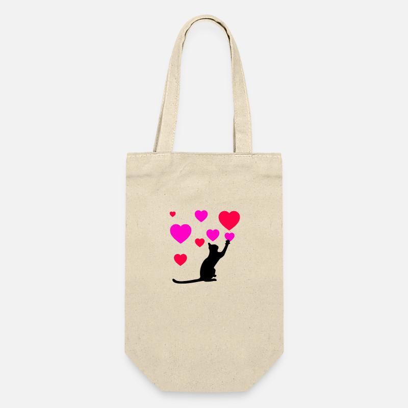Cat - Gift Bag for Bottles - nature