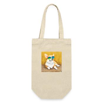 Cool Corgi - Sac à bouteille - nature - Devant