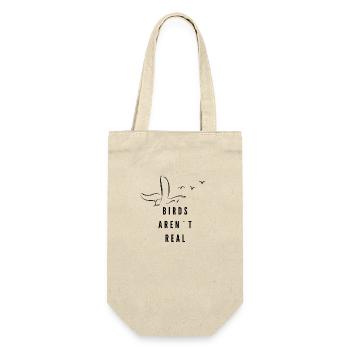 Birds aren ́t real fun quote - Gift Bag for Bottles - nature - Front