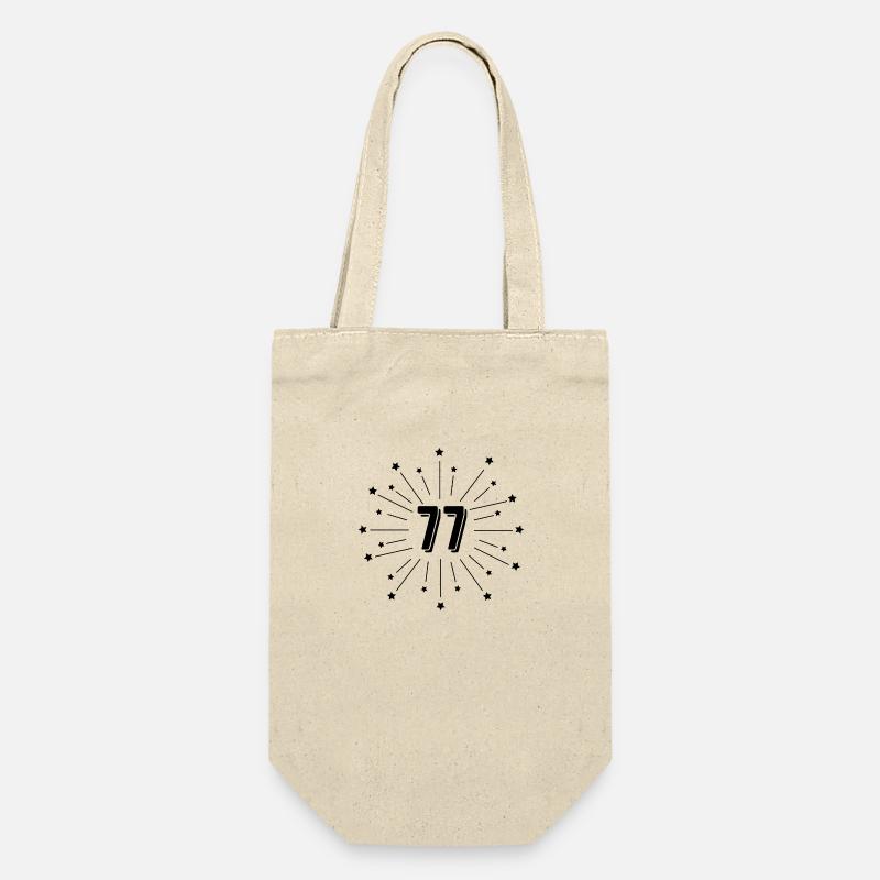 77e anniversaire étoilé - cadeau 77 ans - Sac à bouteille - nature