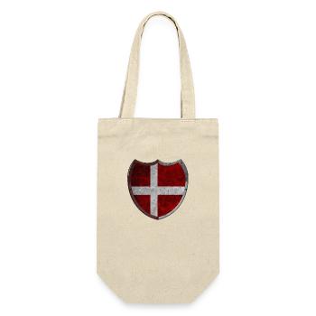Denmark Copenhagen Danish Scandinavian Flag Nordic - Gift Bag for Bottles - nature - Front