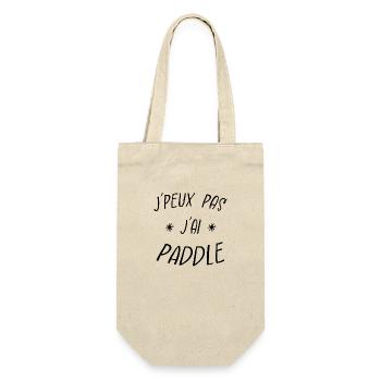 j'peux pas j'ai paddle - Sac à bouteille - nature - Devant