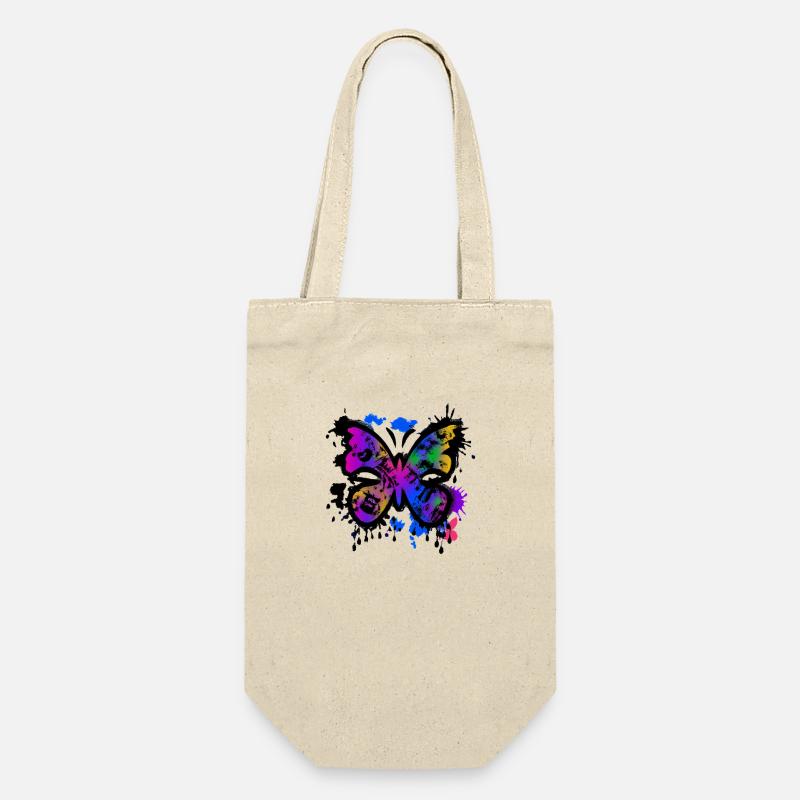 butterfly graffiti - Geschenkbeutel für Flaschen - Natur