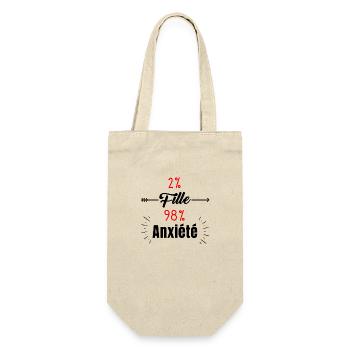 fille anxieuse - Sac à bouteille - nature - Devant