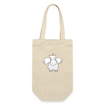 Einhorn Tier Symbol Cartoon - Geschenkbeutel für Flaschen - Natur - Vorne