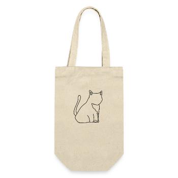 Katze Symbol Tier Haustier cartoon - Geschenkbeutel für Flaschen - Natur - Vorne
