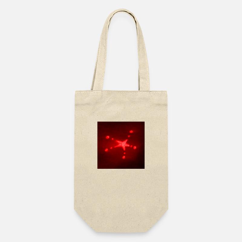RED STAR - Gift Bag for Bottles - nature