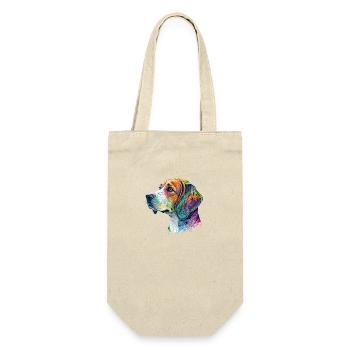 Motif de chien Beagle - Sac à bouteille - nature - Devant