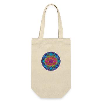 Mandala Mycelium - Gift Bag for Bottles - nature - Front