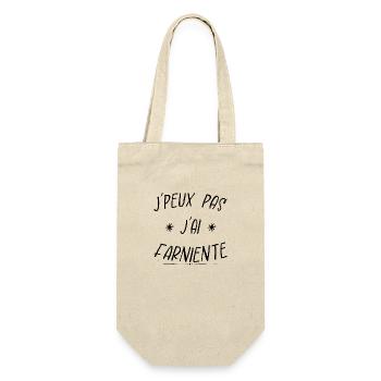 j'peux pas j'ai farniente - Sac à bouteille - nature - Devant